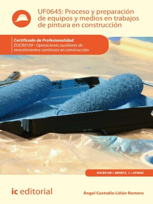 cover image of Proceso y preparación de equipos y medios en trabajos de pintura en construcción. EOCB0109